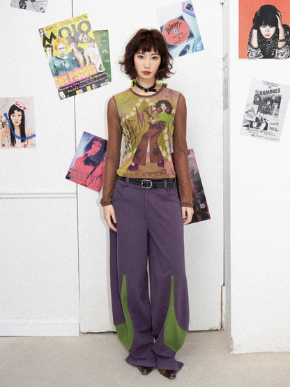 Loose Casual Pile Patchwork Switch Banana Pants【s0000011902】