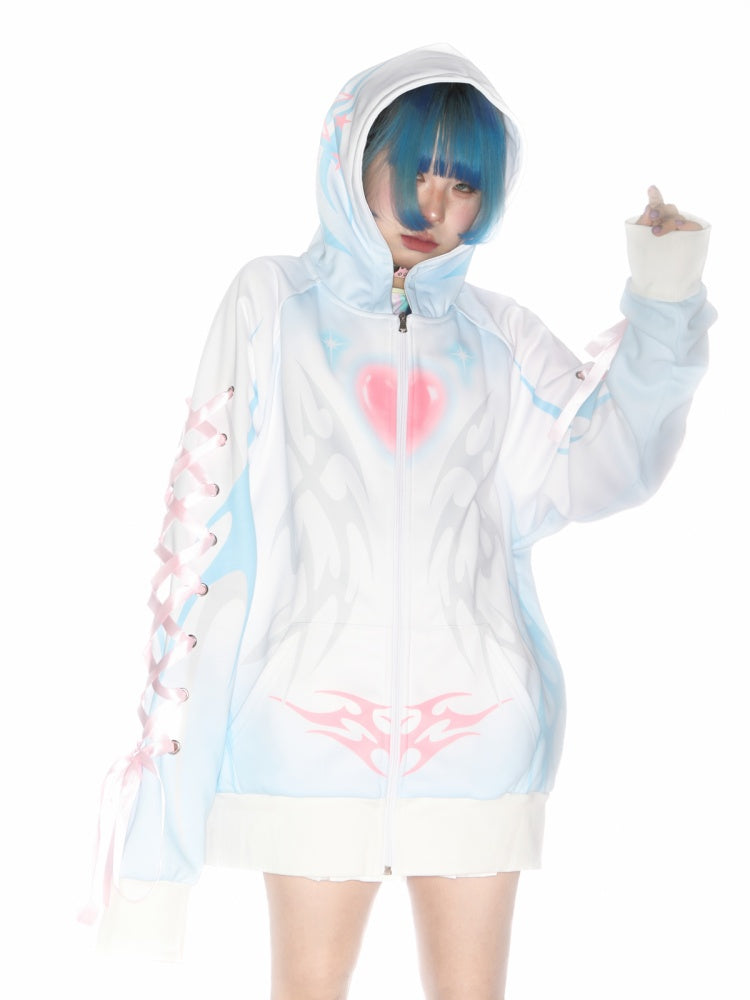 Subculture Aqua Mine Bow Tie Hoodie【s0000011790】