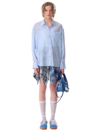 Irregular Contras Plaid High Waist Mini Skirt【s0000011756】