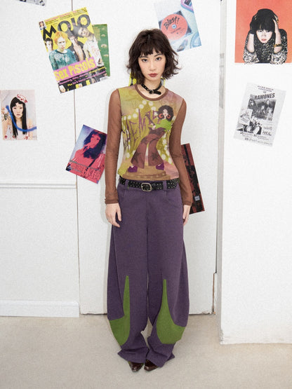 Loose Casual Pile Patchwork Switch Banana Pants【s0000011902】