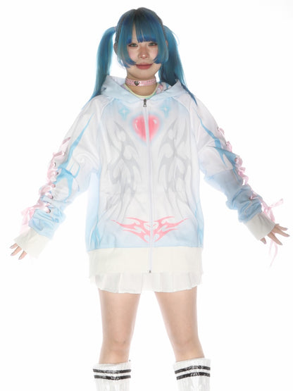 Subculture Aqua Mine Bow Tie Hoodie【s0000011790】