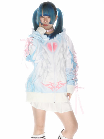 Subculture Aqua Mine Bow Tie Hoodie【s0000011790】