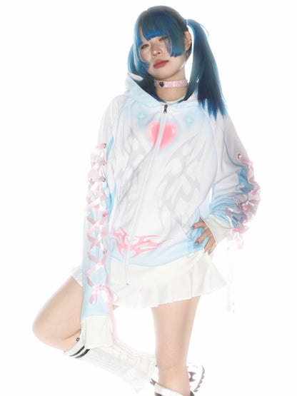 Subculture Aqua Mine Bow Tie Hoodie【s0000011790】