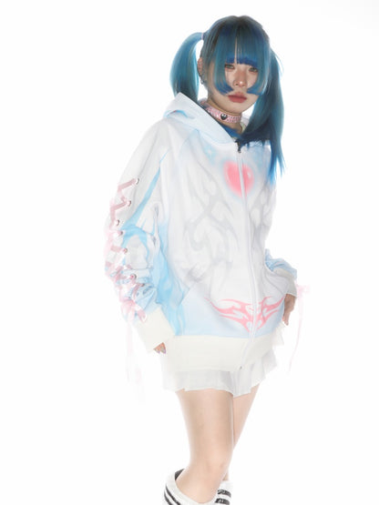 Subculture Aqua Mine Bow Tie Hoodie【s0000011790】