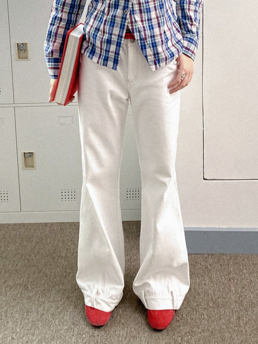 Pink Stitch Loose Straight Bootcut Jeans【s0000011903】