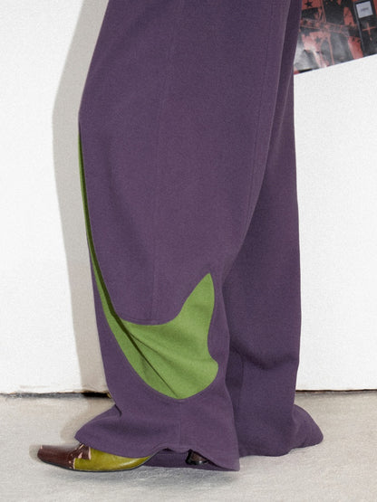 Loose Casual Pile Patchwork Switch Banana Pants【s0000011902】