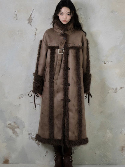 Long lamb thick coat【s0000005549】