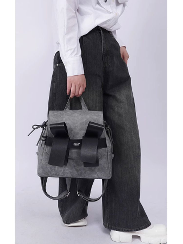 Bow large capacity school bag【s0000002627】