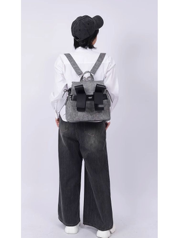 Bow large capacity school bag【s0000002627】