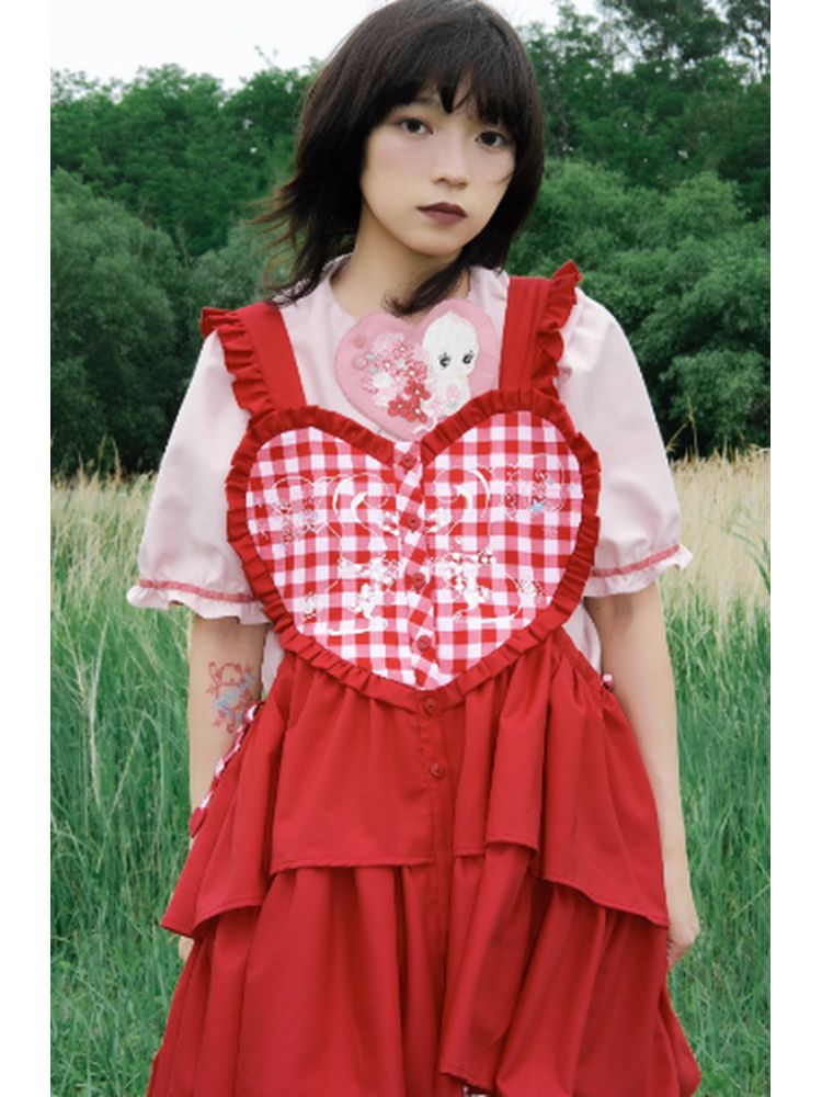 Lolita Rabbit suspenders Apron【s0000002810】