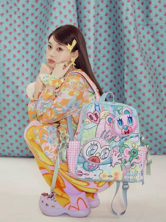 Plaid Oxford Large-capacity Backpack【s0000003292】