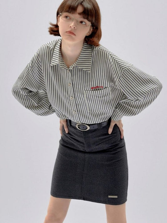 Striped casual long-sleeve shirt【s0000002960】