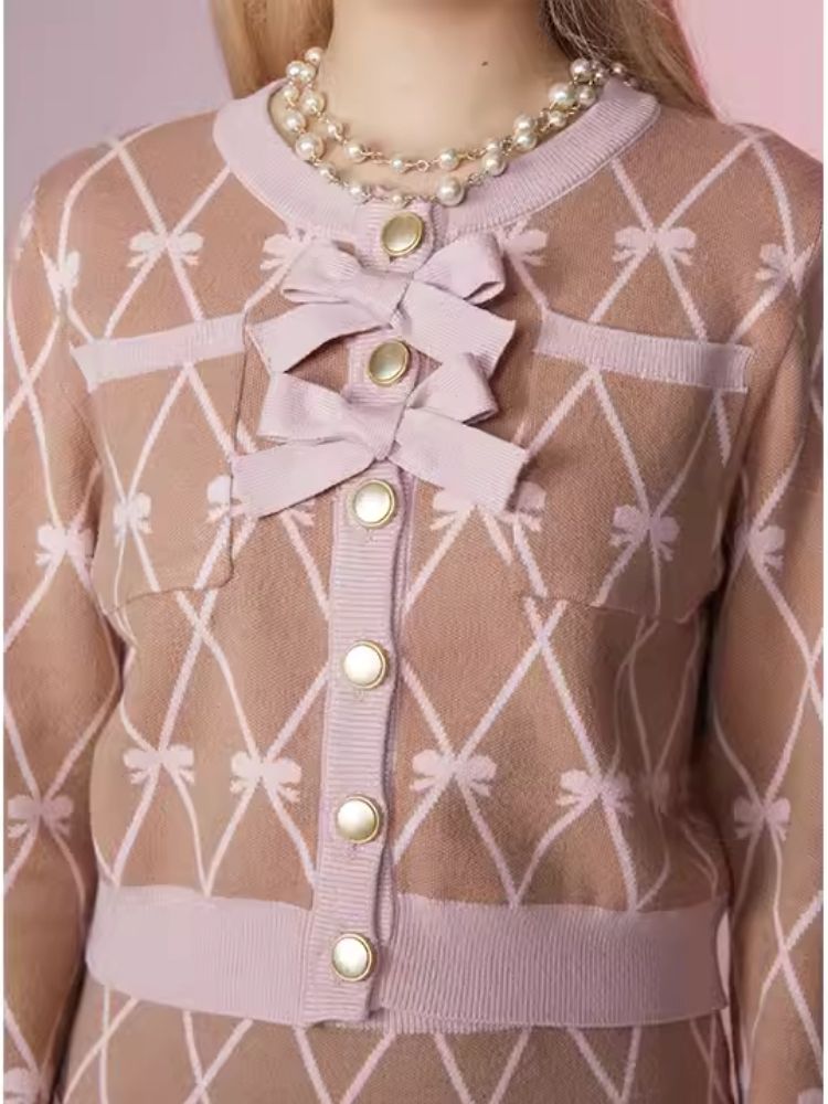 Bo W Kar Jigan과 P는 LF 스커트 세트 [S0000006350]