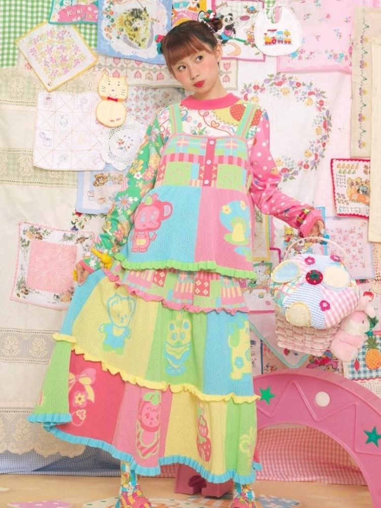 Colorful cake skirt【s0000003729】