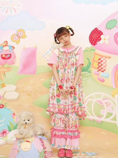 Cute Girl Loose Suspender Dress【s0000003101】