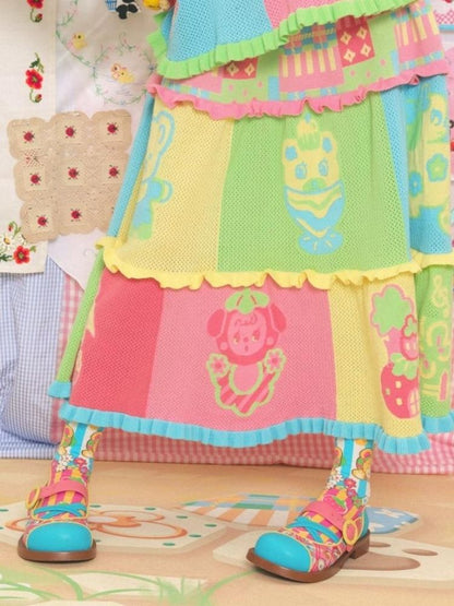 Colorful cake skirt【s0000003729】