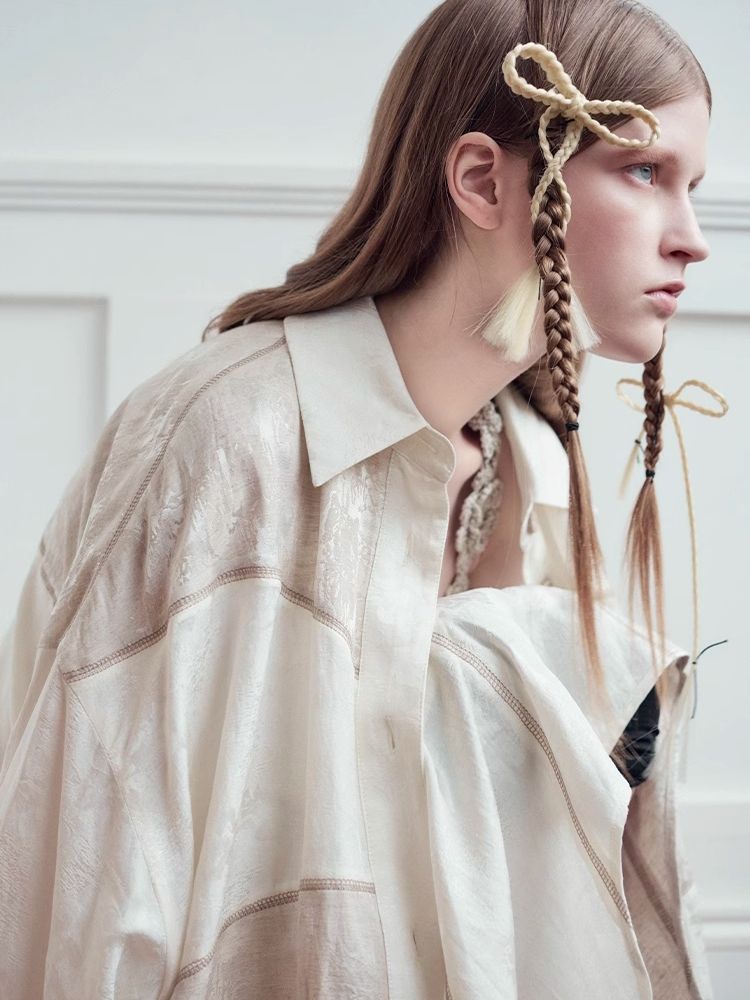 Patchwork stitching shirt + half skirt【s0000008177】