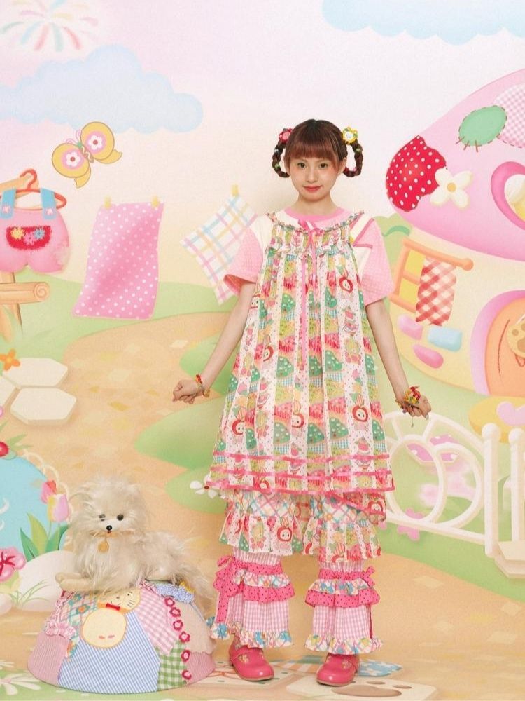 Cute Girl Loose Suspender Dress【s0000003101】