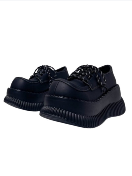 Y2K Genuine Leather Lace Up Volume Platform Shoes【s0000005200】