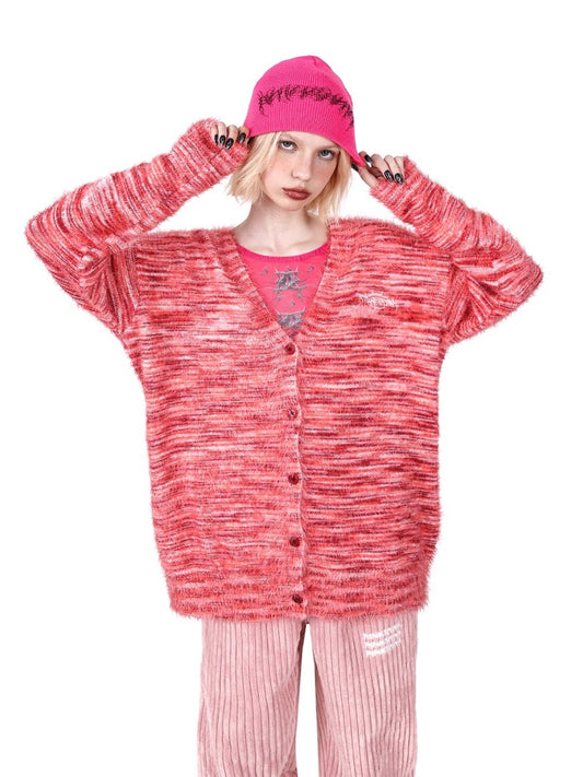 Feather Yarn Gradient Cardigan【s0000004354】