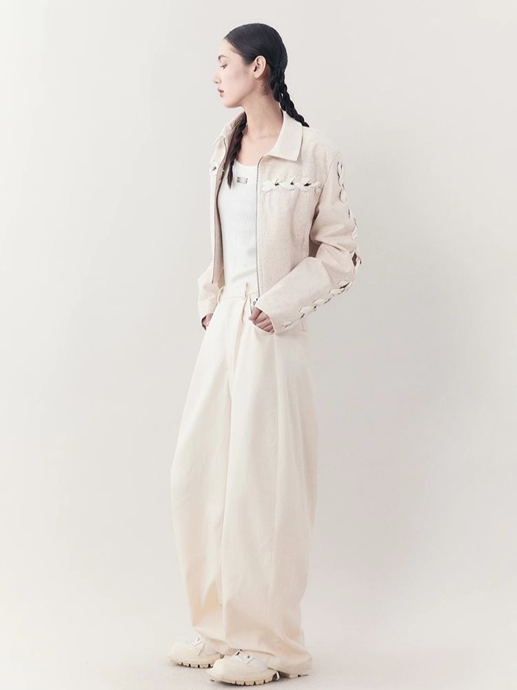 Loose Lazy Cocoon Straight Wide Leg Casual Pants【s0000006391】