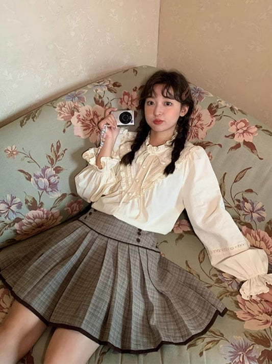 높은 허리 Sma l a fiat peeate d is lf 스커트 [S0000005905]