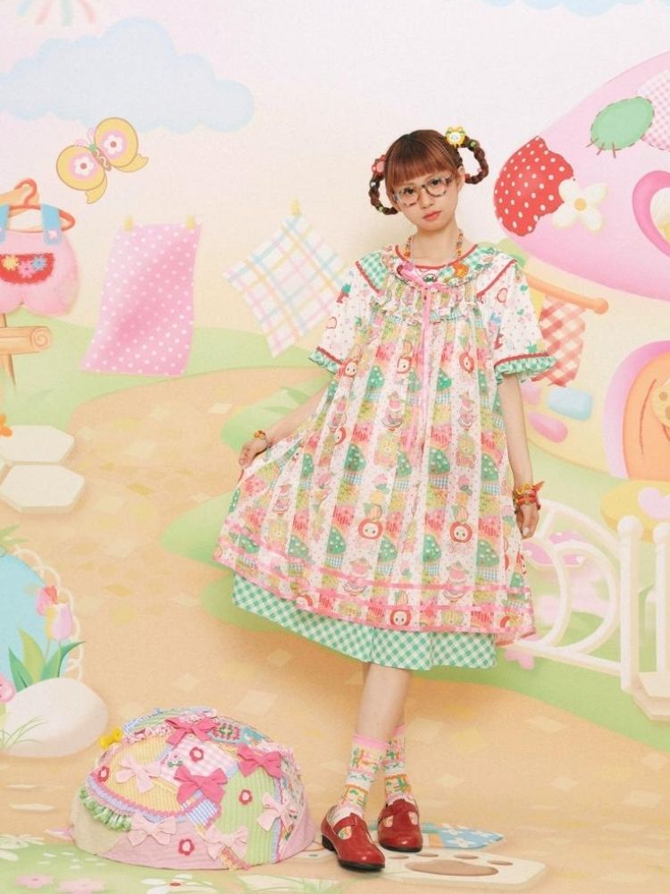 Cute Girl Loose Suspender Dress【s0000003101】