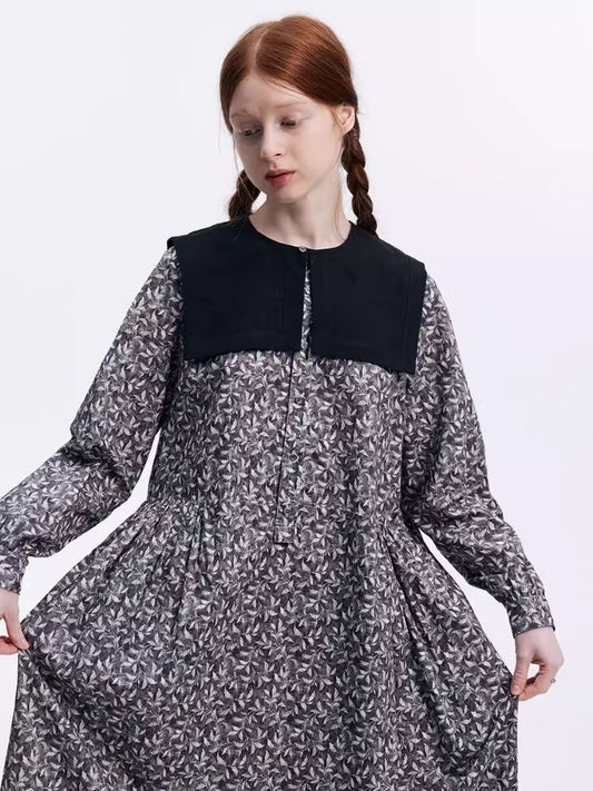 Peplum Fake Navy Sailor Collar 【s0000007977】