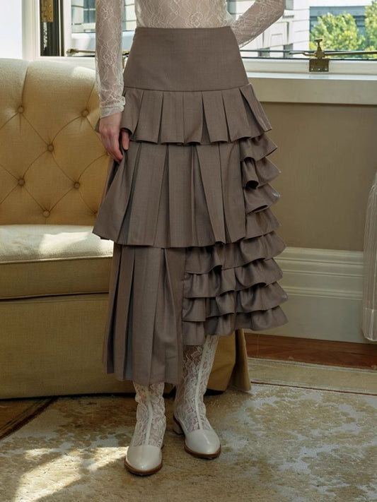 Styling Pleated Half Skirt【s0000005437】