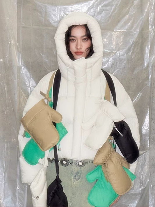 Multi-color environmental protection waterproof down gloves【s0000005617】