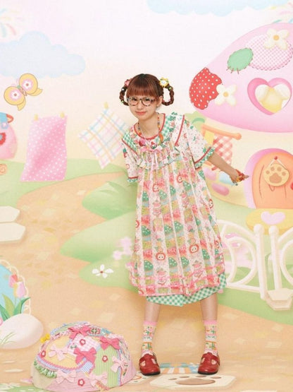 Cute Girl Loose Suspender Dress【s0000003101】