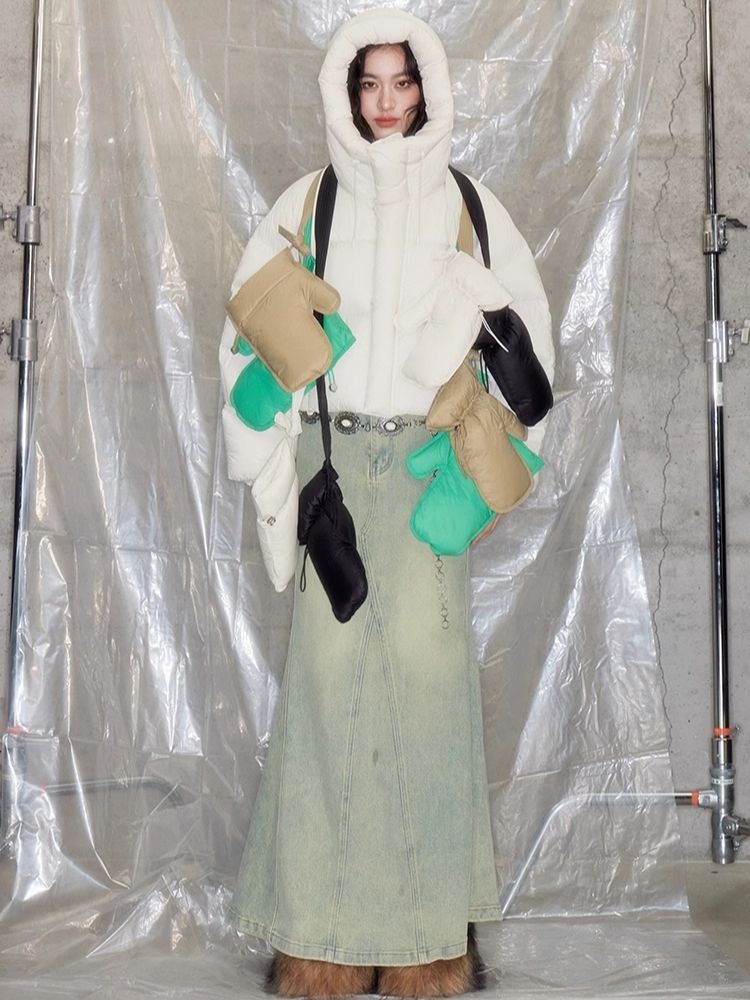 Multi-color environmental protection waterproof down gloves【s0000005617】