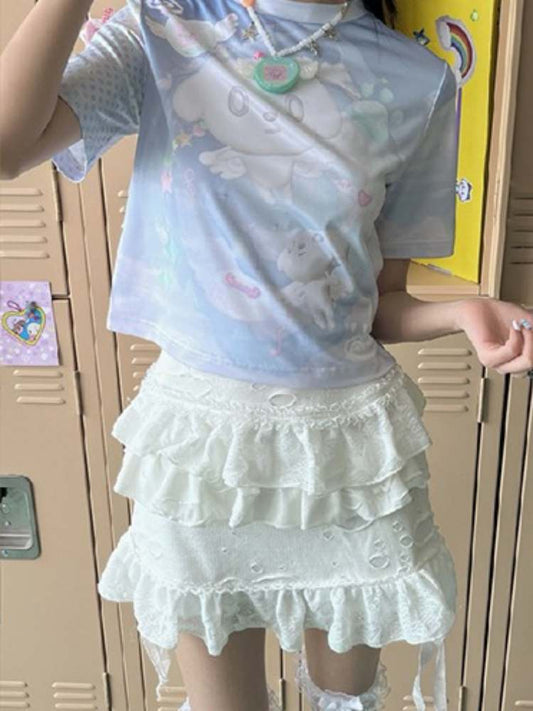 Ballet Style Cake Lace Half Length Tutu Skirt【s0000008547】