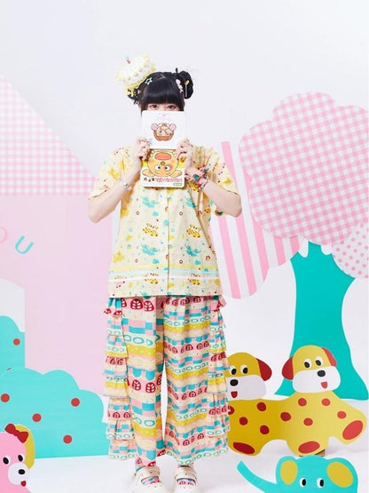 Original print cute cake pants【s0000002886】