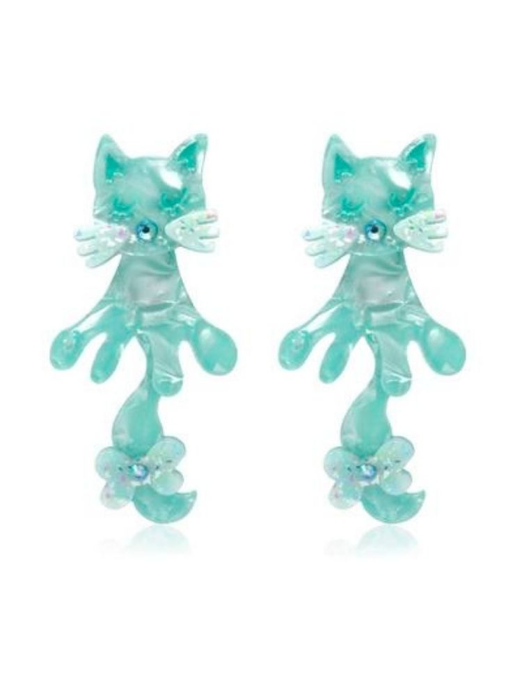 Cute kitten earrings &amp; ear clip &amp; hairpin【s0000003290】