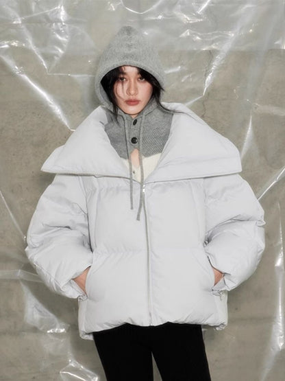 Chimney collar three colors 90 white duck down jacket【s0000004856】