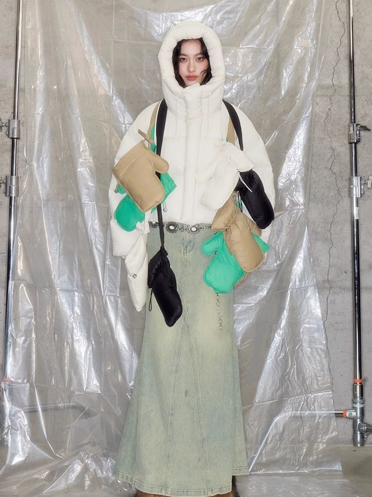 Multi-color environmental protection waterproof down gloves【s0000005617】