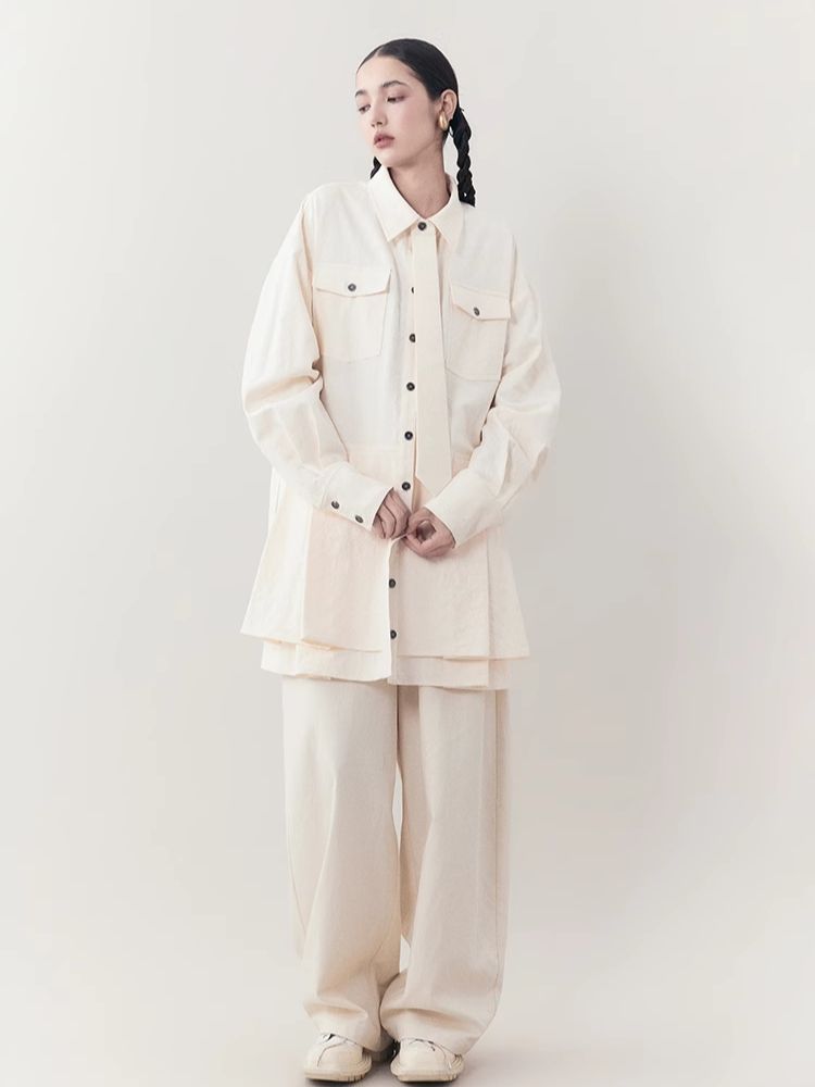 Loose Lazy Cocoon Straight Wide Leg Casual Pants【s0000006391】