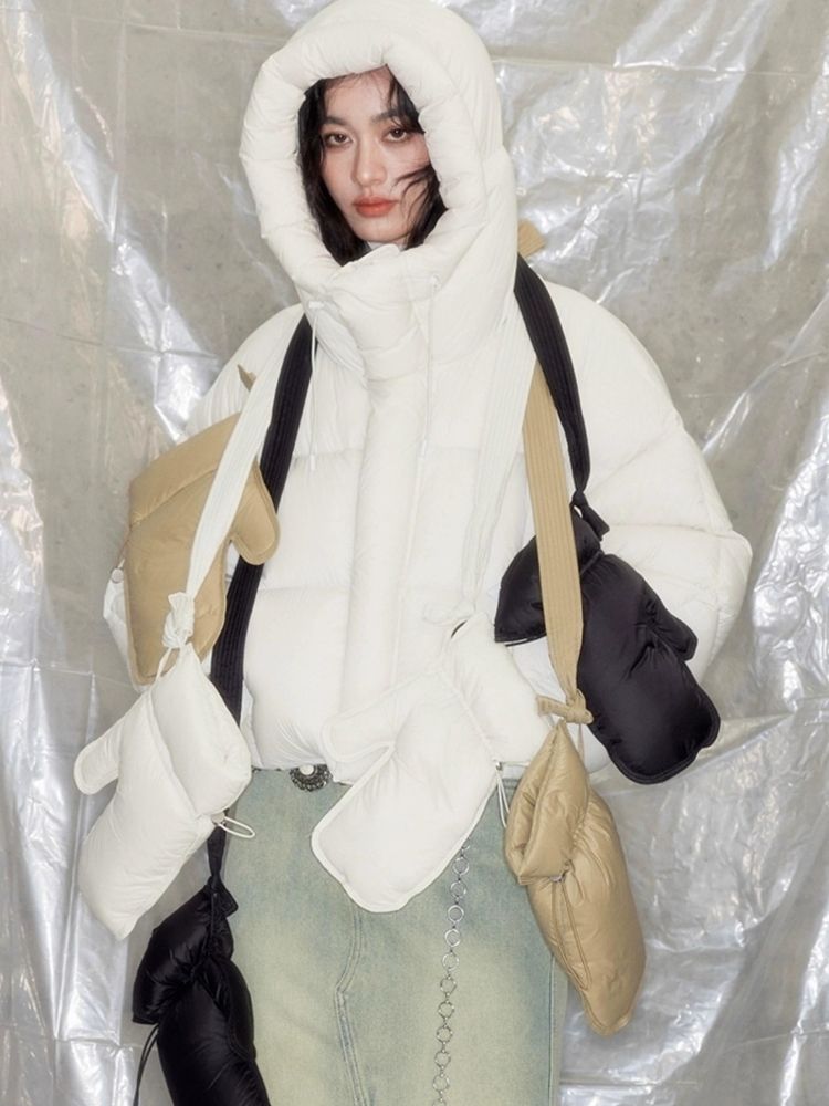 Multi-color environmental protection waterproof down gloves【s0000005617】