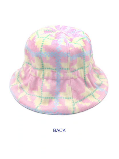 Shimizu Illustration Plaid/Flower Pattern Reversible Hat【s0000003655】