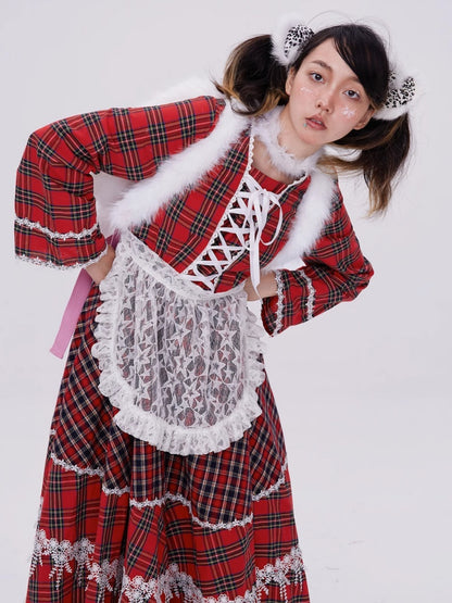 Sweet Plaid Lace-up Lolita Dress【s0000003183】