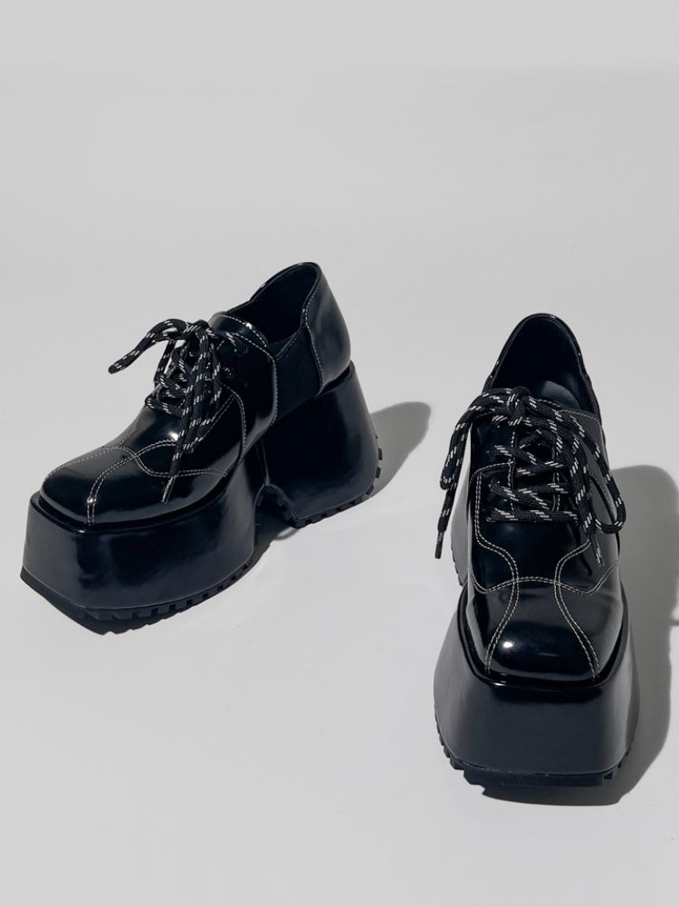 Y2K Lace Up Platform Derby Shoes [s0000005193] – SCULTURE（エス 