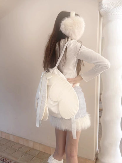 Angel Moth Wings Bow Cute Shoulder Bag [s0000004909]