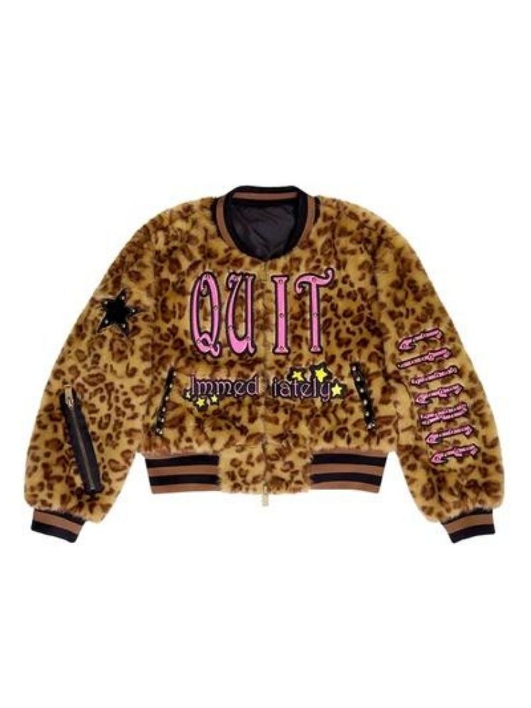 Leopard Print Embroidered Jacket【s0000004818】