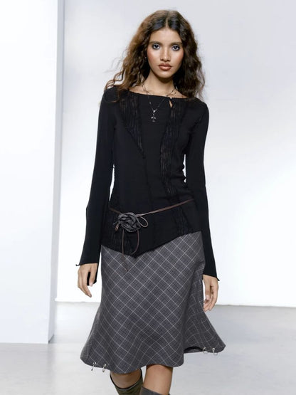 Mesh Patchwork Irregular Crushed T-Shirt【s0000005646】