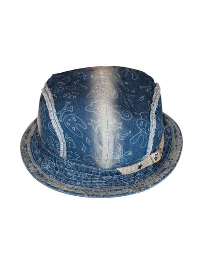 Y2K Retro Japan Style Angel Wings Denim Fisherman Hat [S0000008546]