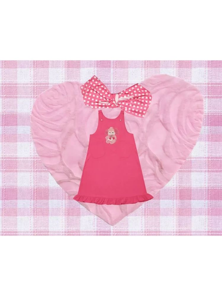 Puppy Doll Applique Cute Corduroy Tank Dress【s0000004294】