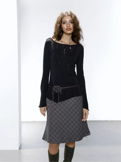 Mesh Patchwork Irregular Crushed T-Shirt【s0000005646】