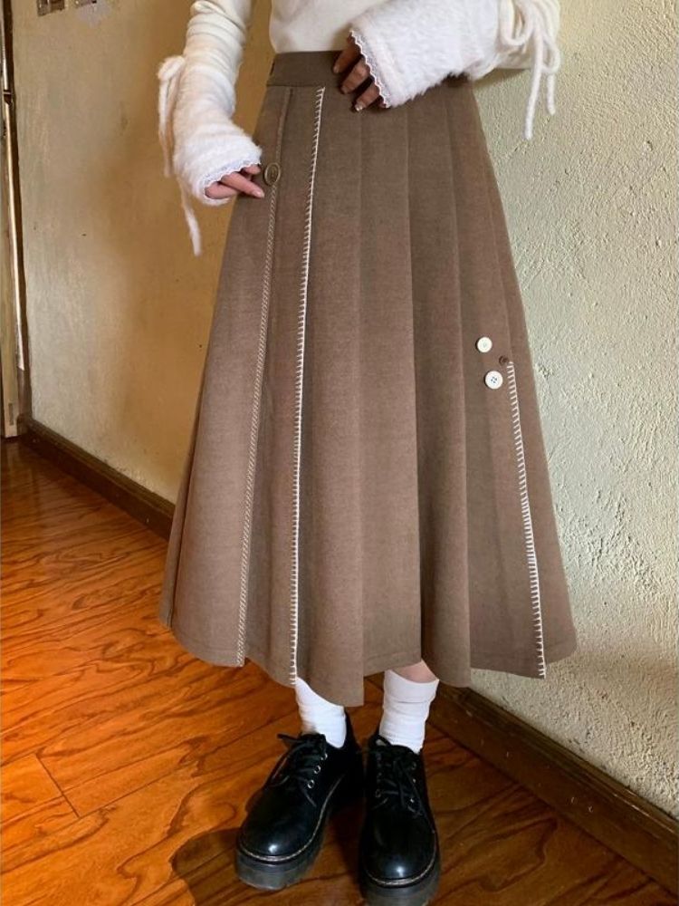 자수적 인 ry peppu m toe d puet d 스커트 [S0000005891]