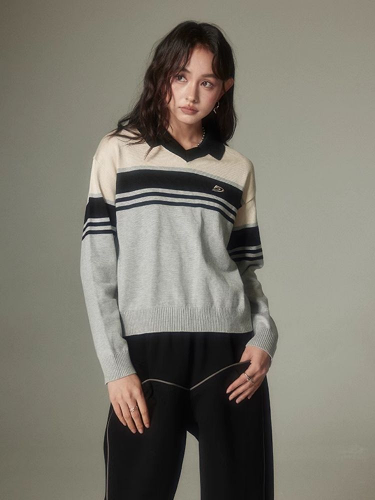 College style thin sweater【s0000003951】